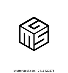 MSG letter logo design with white background in illustrator, vector logo modern alphabet font overlap style. calligraphy designs for logo, Poster, Invitation, etc.