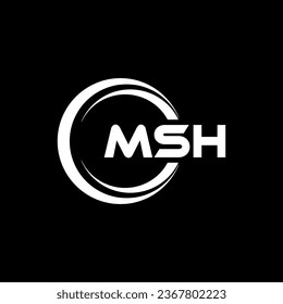 MSH Logo Design, Inspiration for a Unique Identity. Modern Elegance and Creative Design. Watermark Your Success with the Striking this Logo.