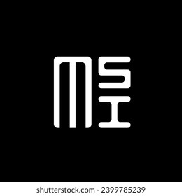 MSI letter logo vector design, MSI simple and modern logo. MSI luxurious alphabet design  