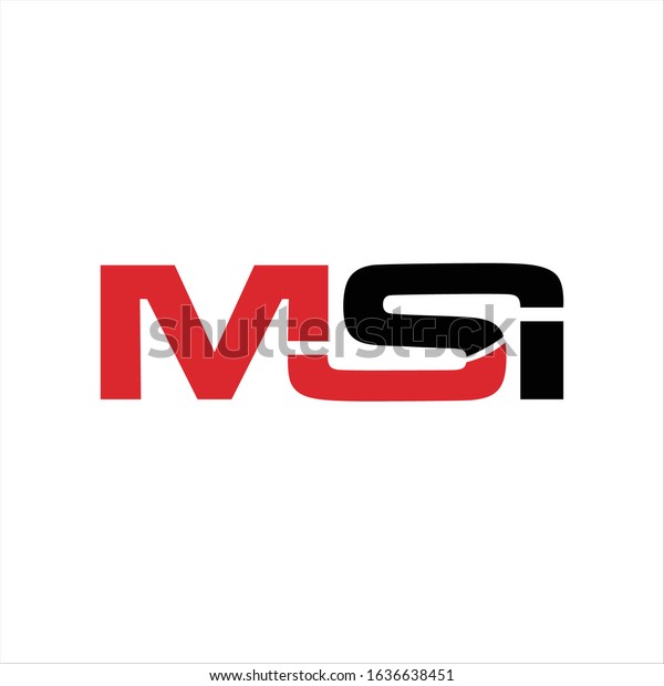 Msi Logo Design Vector Abstract Stock Vector Royalty Free 1636638451