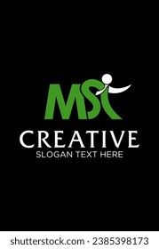  MSI people man vector logo design