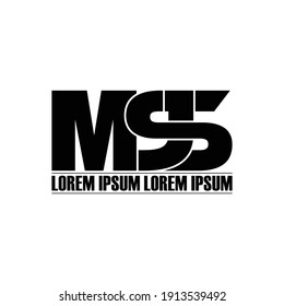 MSJ letter monogram logo design vector