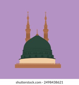 Msjid Kubah Hijau Masjid Nabawi Mekah