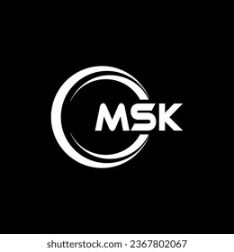 MSK Logo Design, Inspiration for a Unique Identity. Modern Elegance and Creative Design. Watermark Your Success with the Striking this Logo.