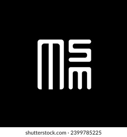 MSM letter logo vector design, MSM simple and modern logo. MSM luxurious alphabet design  