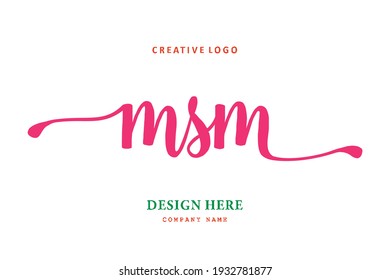 MSM lettering logo is simple, easy to understand and authoritative