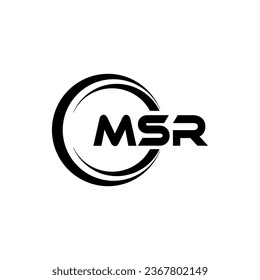 MSR Logo Design, Inspiration for a Unique Identity. Modern Elegance and Creative Design. Watermark Your Success with the Striking this Logo.