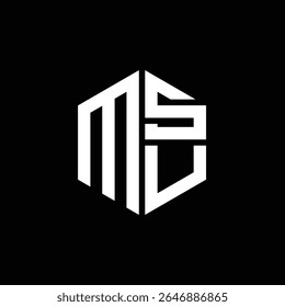 MSU logo MSU icon MSU monogram MSU letter minimalist Circle flat Unique modern abstract logo design.