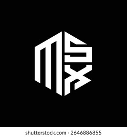 MSX logo MSX icon MSX monogram MSX letter minimalist Circle flat Unique modern abstract logo design.