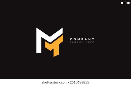 MT Alphabet Buchstaben Initialen Monogramm Logo TM, M und T