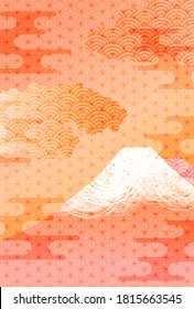 Mt. Fuji autumn leaves autumn background