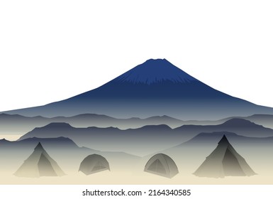Fuji-Zelthintergrund