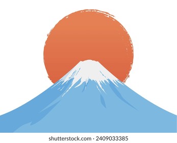 Mt. Fuji and the first sunrise