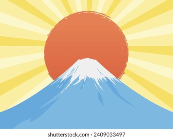 El monte Fuji y el primer amanecer