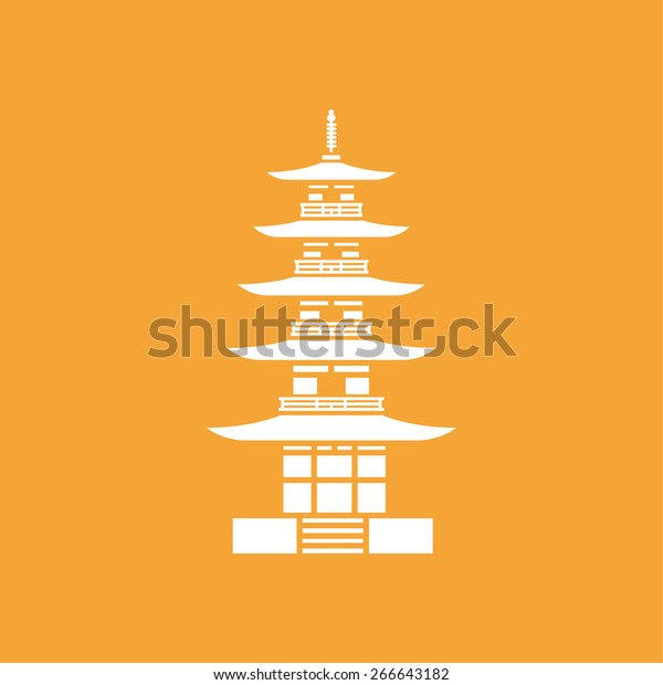 Mt Fuji Tower Japan Stock Vector Royalty Free 266643182