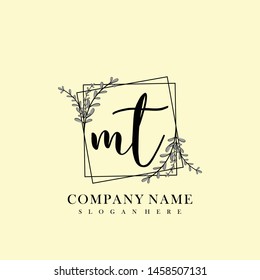MT Initial beauty floral logo template