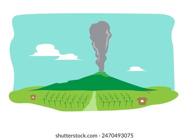 Mt. Kanlaon Volcano Erupting With Ash 