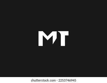 MT Letter Logo Design with Creative Modern Logo