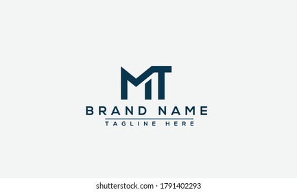 Mt Logo Design Template Vector Graphic Stock Vector (Royalty Free ...