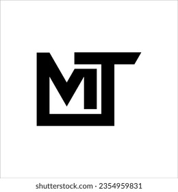 MT Logo Design Template Vector Graphic Branding Element.