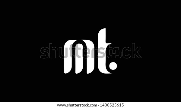 Mt Logo Design Template Vector Illustration Stock Vector (Royalty Free ...