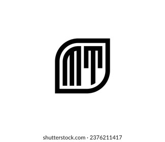 MT logo design vector template