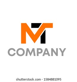 mt logo icon design template sign