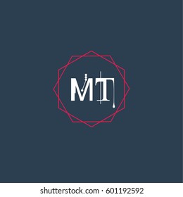 Mp Logo Letter Initial Abstract Polygonal Stock Vector (Royalty Free ...