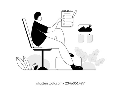 
Mt Office, Office Vectors Illustration Flat Line