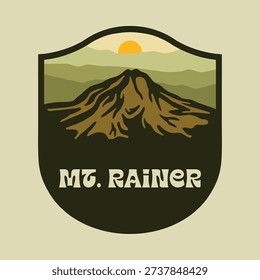MT. RAINER NATIONAL PARK VECTOR LOGO