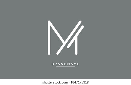 MT, TM Abstract Letters Logo Emblem Monogram