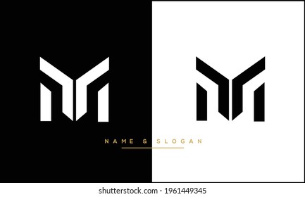 MT ,TM Abstract Letters logo Monogram