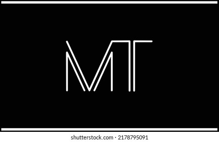 MT, TM Abstract Letters Logo Monogram