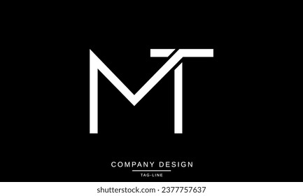 MT, TM, Abstract Letters Logo Monogram
