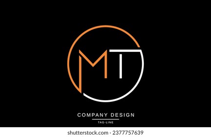 MT, TM, Abstract Letters Logo Monogram