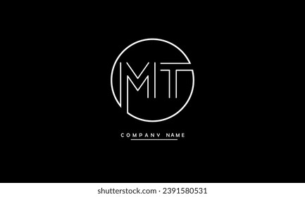MT, TM Abstract Letters Logo Monogram
