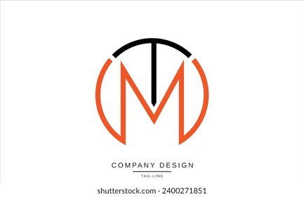 MT, TM, Abstract Letters Logo Monogram