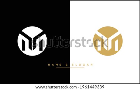 MT ,TM Abstract Letters logo Monogram