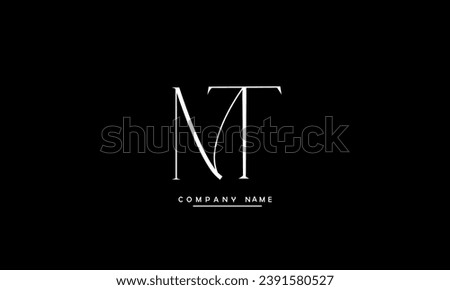 MT, TM Abstract Letters Logo Monogram