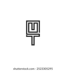 MT, TM, M Y T diseño de logotipo de letra de monograma inicial Abstractas