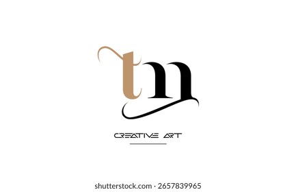 MT, TM, M, T letras abstratas monograma de logotipo