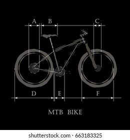 MTB BIKE vector