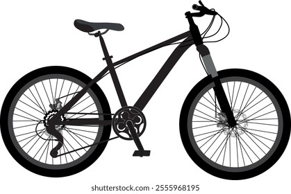 MTB Mountain Bicycle Vector Artwork