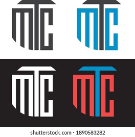 MTC letter logo .Creative logo