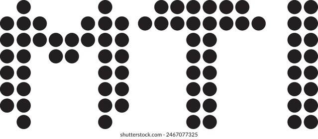 MTI Dot logo design, icon, symbol, vector file