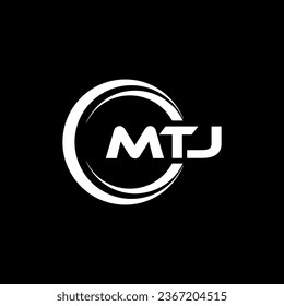 Diseño del logotipo de MTJ, inspiración para una identidad única. Elegancia moderna y diseño creativo. Marca tu éxito con el impresionante logotipo.