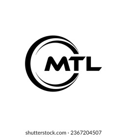 MTL Logo Design, Inspiration for a Unique Identity. Modern Elegance and Creative Design. Watermark Your Success with the Striking this Logo.
