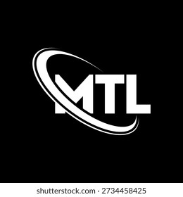 MTL logo. MTL letter. MTL letter logo design. Initials MTL logo linked with circle and uppercase monogram logo. MTL-typography for technology, business and real estate brand.