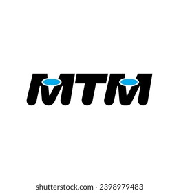 MTM brand name initial letters monogram.