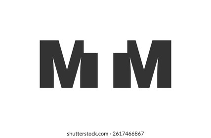 MTM logo design. Initial letter M T M bold font style for tech startups, consulting, corporate branding. Creative company name, headlines typography identity, trendy logotype. Vector illustration.